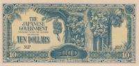 Malaya 10 Dollars The Japanese Government -