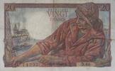 Frankreich 20 Francs Fisher,Pêcheur/24.09.1942 -