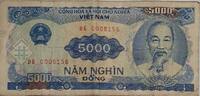 Vietman 5000 Dongs Banknote -