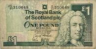 Scotland-Schottland 1 Pound Banknote, Scotland Royal Bank -