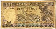Ruanda 100 Francs Geldschein Banknote Rwanda -