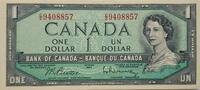Kanada 1 Dollar 1954 Banknote I- 108.77 元 含税 ＋  83.67 元 运费