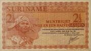 Suriname 2 1/2 Gulden Banknote -