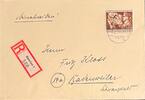 Drittes Reich, Deutschland Briefumschlag mit Briefmarke Ilmenau, Badenweiler -