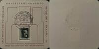 Drittes Reich, Deutschland Sonderkarte mit Briefmarke Hamburg -