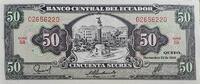 Ecuador 50 Sucres Banknote -