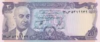 Afganistan 20 Afghanis Mohammed Zahir Schah -