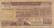 Mauritius 5 Rupees (1985-1991) III- 33.40 元 含税 ＋  83.51 元 运费