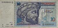 Tunesien /Tunisia 10 Dinars Banknote -