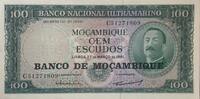 Mozambique 100 Escudos Banknote -