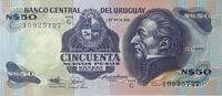 Uruguay 50 Pesos Banknote -