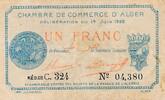 Algerien 1 Franc Notgeld -