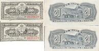 Kuba 20 Centavos zwei folgende Seriennummer, 0038638-9, Banknote -