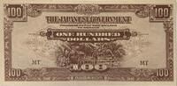 Malaya-Malaysia 100 Dollars Banknote, Japanese Occupation -