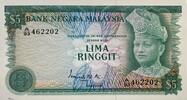 Malaya-Malaysia 5 Ringgit Banknote -