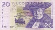Schweden 20 Kronen 1994 III-, mit Knick 50.20 元 含税 ＋  83.67 元 运费