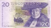 Schweden 20 Kroner 1994 III 50.20 元 含税 ＋  83.67 元 运费