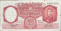 Argentinien 10 Pesos Banknote -