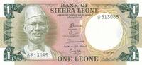 Sierra Leone 1 Leone Banknote Bank of Sierrra Leone -