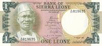 Sierra Leone 1 Leone Banknote Bank of Sierra Leone -