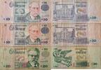 Uruguay 2* 10, 20 Pesos Banknote 3 Stück -