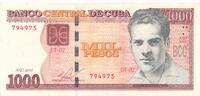 Kuba 1000 Pesos Julio Antonio Mella -