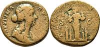 Römische Kaiserzeit Sesterz Faustina II Junior Sestertius Fecunditas -