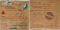 Österreich, Drittes Reich Deutschland Paketkarte 2. Weltkrieg Graz Stadt der Volkserhebung, Nestelbach -