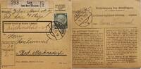 Österreich, Drittes Reich Deutschland Paketkarte 2. Weltkrieg Laa an der Thaya, Hadres, Bescheinigung des Empfängers -