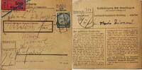 Österreich, Drittes Reich Deutschland Paketkarte 2. Weltkrieg Wien, Hadres, Bescheinigung des Empfängers, -