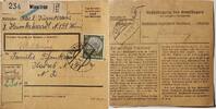 Österreich, Drittes Reich Deutschland Paketkarte 2. Weltkrieg Wien, Hadres, Bescheinigung des Empfängers -