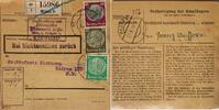 Österreich, Drittes Reich Deutschland Paketkarte 2. Weltkrieg Wien, Hadres, Bescheinigung des Empfängers, Bei Nichtannahme zurück Stempel -