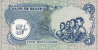 Biafra 5 Shillings -