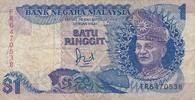 Malaysia 1 Ringgit Geldschein Banknote Satu Ringgit -