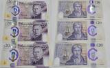 Großbritannien 3x 20 Pounds 3x folgende Sereinnummern, König Charles III. -