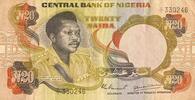 Nigeria 20 Naira Banknote Geldschein, General Murtala R. Muhammed -