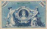 Deutschland Deutsches Reich 100 Mark Reichsbanknote Blauer Hunderter, Beispiel Foto -