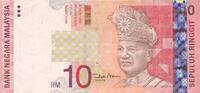 Malaysia 10 Ringgit Geldschein -