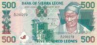 Sierra Leone 500 Leones Banknote -