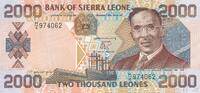 Sierra Leone 2000 Leones Banknote -