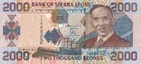 Sierra Leone 2000 Leones Banknote -