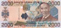 Sierra Leone 2000 Leones Banknote -