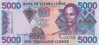 Sierra Leone 5000 Leones Banknote -