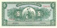 Peru 5 Soles de Oro Banknote -