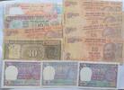 Indien 3* 1, 8* 10 Rupees 1966 bis 2010 11x Banknoten lot, P77i II+ bis IV 116.91 元 含税 ＋  83.51 元 运费