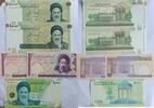 Iran 2*100, 10000, 2*100000 Rials 5* Banknoten lot -