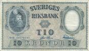 Schweden 10 Kronen Kronor 1958 Banknote, 1956-1962 Gustav Wasa III 50.20 元 含税 ＋  83.67 元 运费