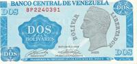 Venezuela 2 Bolivares Geldschein -