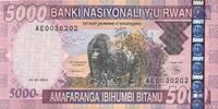 Ruanda Rwanda 5000 Francs Banknote -