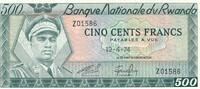 Ruanda / Rwanda 500 Francs Banknote -
